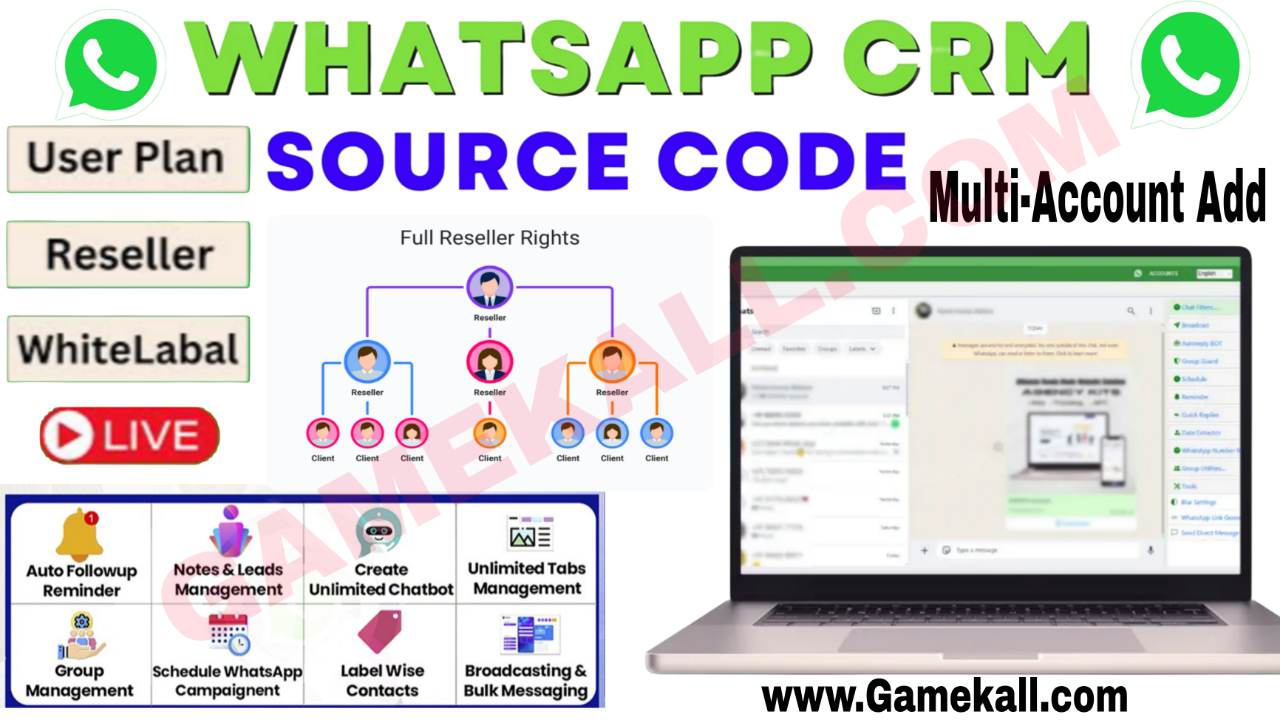 WhatsApp crm multiple acount add